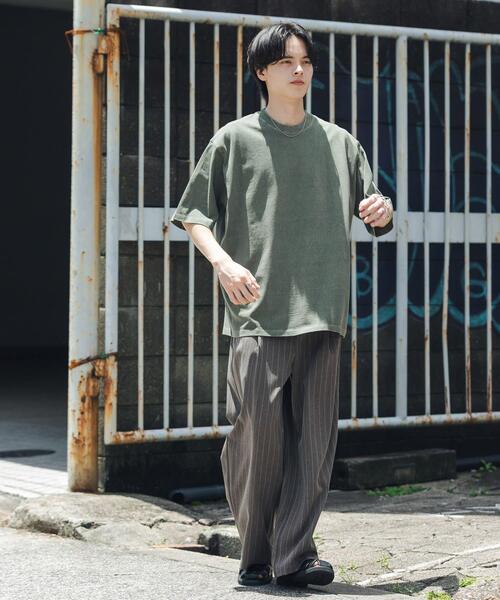 SENSE OF PLACE by URBAN RESEARCH(センスオブプレイスバイアーバンリサーチ)の「フェードルーズクルーネックショートスリーブ Tシャツ(Tシャツ/カットソー・メンズ・グレー/ブラック/オレンジ/カーキ・LARGE/MEDIUM)」の8枚目の写真