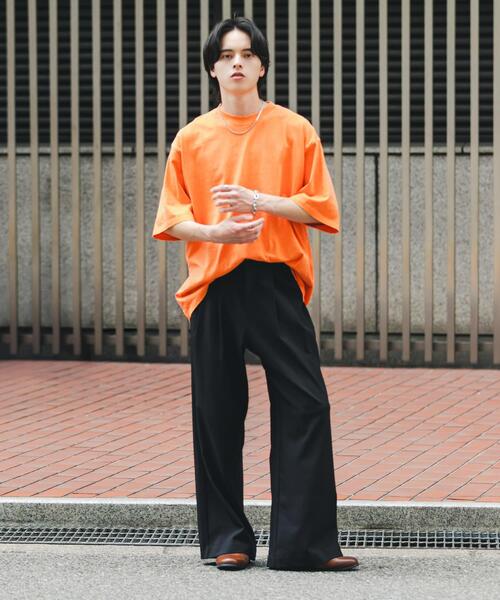 SENSE OF PLACE by URBAN RESEARCH(センスオブプレイスバイアーバンリサーチ)の「フェードルーズクルーネックショートスリーブ Tシャツ(Tシャツ/カットソー・メンズ・グレー/ブラック/オレンジ/カーキ・LARGE/MEDIUM)」の13枚目の写真