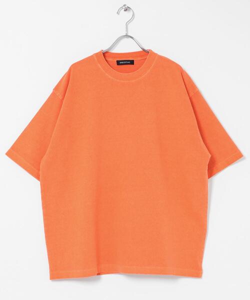 SENSE OF PLACE by URBAN RESEARCH(センスオブプレイスバイアーバンリサーチ)の「フェードルーズクルーネックショートスリーブ Tシャツ(Tシャツ/カットソー・メンズ・グレー/ブラック/オレンジ/カーキ・LARGE/MEDIUM)」の14枚目の写真
