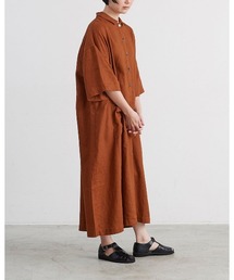 HEAVENLY（ヘブンリー）の「【 HEAVENLY / ヘブンリー 】 Linen Polocollar 6/S Onepiece / リネン ポロカラー 6分袖ワンピース　2637012　DLI（ワンピース）」
