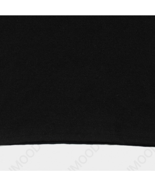 modimood(モディムード)の「レーストリム2WAYリブ半袖Tシャツ(Tシャツ/カットソー・レディース・ブラック/アイボリー・FREE)」の15枚目の写真