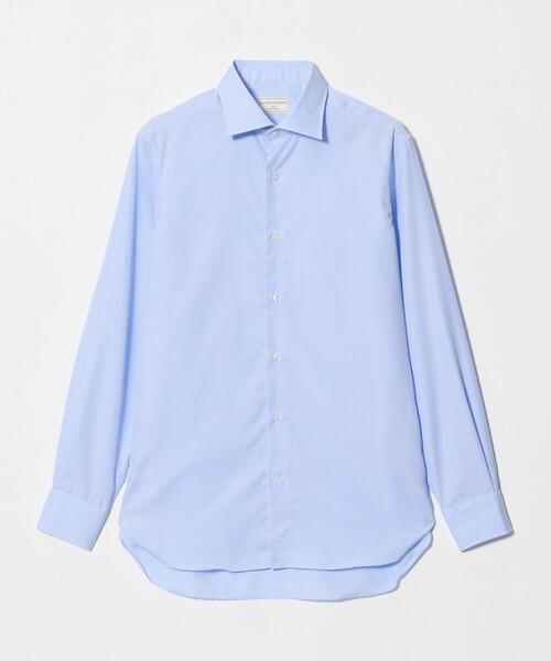 UNITED ARROWS(ユナイテッドアローズ)の「イージーケア AG ファンシーチェック セミワイドカラーシャツ 抗菌防臭(シャツ/ブラウス・メンズ・ライトブルー・40cm/38cm/39cm/41cm)」の2枚目の写真