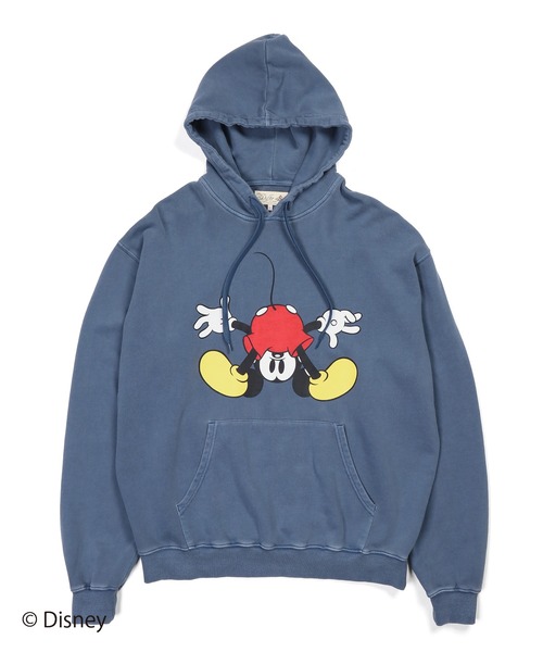 The DUFFER of ST.GEORGE（ザダファーオブセントジョージ）の「【WEB限定アイテム】＜Mickey Mouse＞ SWEAT HOODIE：<ミッキーマウス> スウェットフーディー（パーカー・メンズ・チャコールグレー/ネイビー/ベージュ・X-LARGE/LARGE/MEDIUM/SMALL）」の10枚目の写真