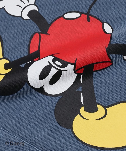 The DUFFER of ST.GEORGE（ザダファーオブセントジョージ）の「【WEB限定アイテム】＜Mickey Mouse＞ SWEAT HOODIE：<ミッキーマウス> スウェットフーディー（パーカー・メンズ・チャコールグレー/ネイビー/ベージュ・X-LARGE/LARGE/MEDIUM/SMALL）」の7枚目の写真