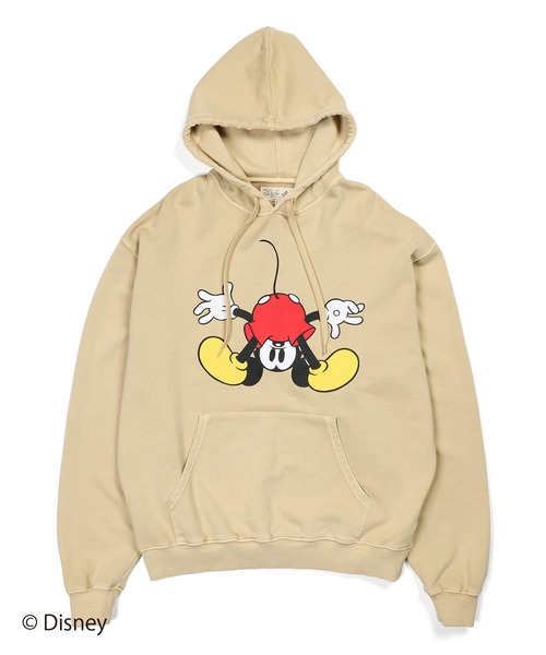 The DUFFER of ST.GEORGE（ザダファーオブセントジョージ）の「【WEB限定アイテム】＜Mickey Mouse＞ SWEAT HOODIE：<ミッキーマウス> スウェットフーディー（パーカー・メンズ・チャコールグレー/ネイビー/ベージュ・X-LARGE/LARGE/MEDIUM/SMALL）」の9枚目の写真