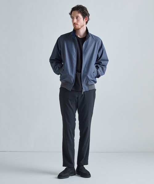 MEN'S BIGI（メンズビギ）の「リンクスジャカード 変形クルーネックロングTシャツ［抗菌防臭］（Tシャツ/カットソー・メンズ・ボルドー/ブラック/ブルー/ホワイト・05/04/01/03/02）」の12枚目の写真