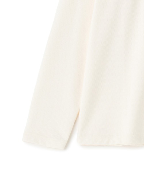 MEN'S BIGI（メンズビギ）の「リンクスジャカード 変形クルーネックロングTシャツ［抗菌防臭］（Tシャツ/カットソー・メンズ・ボルドー/ブラック/ブルー/ホワイト・05/04/01/03/02）」の22枚目の写真