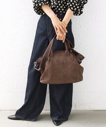 【WEB限定】ライン テープ 素材 コンビ トート バッグ