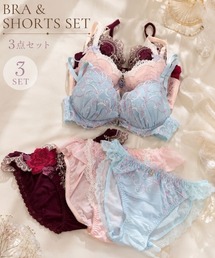Dolce Fiora（ドルチェフィオラ）の「【C65限定】コーディネイトブラ&ショーツ(3組)（ブラ&ショーツ）」