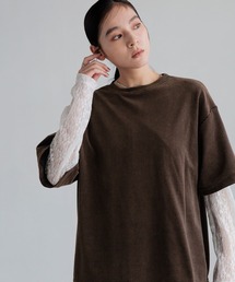 LOWRYS FARM | ベロアレースレイヤードT 1063262(Tシャツ/カットソー)