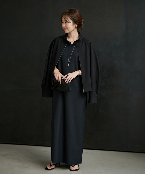 plage(プラージュ)の「R’IAM WOOL ブルゾンシャツ(その他アウター・レディース・ブラック/ベージュ・FREE)」の4枚目の写真
