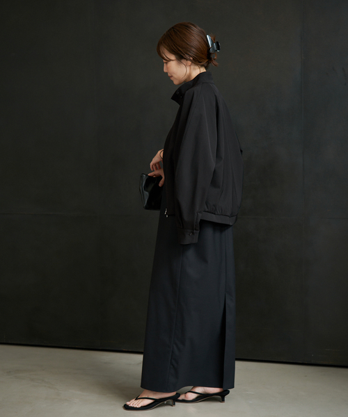 plage(プラージュ)の「R’IAM WOOL ブルゾンシャツ(その他アウター・レディース・ブラック/ベージュ・FREE)」の6枚目の写真