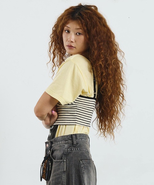 mag.by c（マグバイシー）の「mag.by c/STRIPE BUSTIER（キャミソール・レディース・オフホワイト/ブラウン・ONE SIZE）」の14枚目の写真