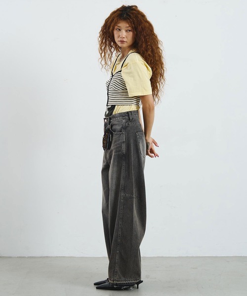 mag.by c（マグバイシー）の「mag.by c/STRIPE BUSTIER（キャミソール・レディース・オフホワイト/ブラウン・ONE SIZE）」の17枚目の写真