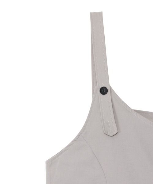 ADDITION STORE(アディションストア)の「\体型カバー♪シンプルデザインが◎/バレルレッグ ワイドサロペット(サロペット/オーバーオール・レディース・グレー/ベージュ/ブラック/ネイビー・FREE)」の18枚目の写真