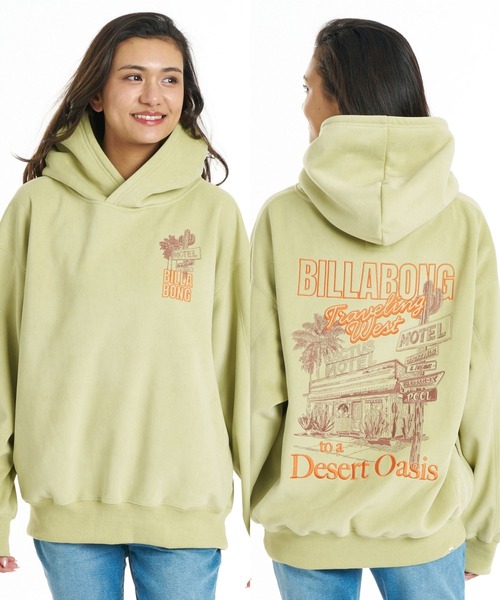 BILLABONG（ビラボン）の「BILLABONG ウィメンズ SUEDE LIKE BONDING FLEECE PARKA パーカー 【2026年秋冬モデル】/ビラボンスウェードライクプルオーバーパーカー（パーカー・レディース・ホワイト/ブルー系その他/ブラウン系その他/オフホワイト・MEDIUM）」の4枚目の写真