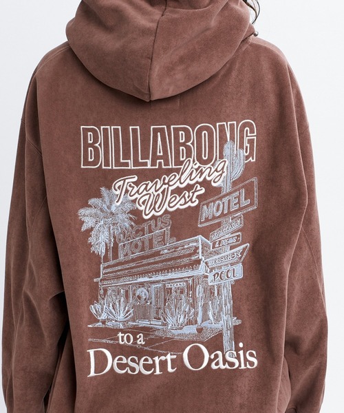 BILLABONG（ビラボン）の「BILLABONG ウィメンズ SUEDE LIKE BONDING FLEECE PARKA パーカー 【2026年秋冬モデル】/ビラボンスウェードライクプルオーバーパーカー（パーカー・レディース・ホワイト/ブルー系その他/ブラウン系その他/オフホワイト・MEDIUM）」の12枚目の写真