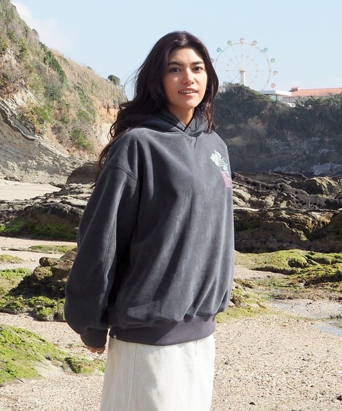 BILLABONG（ビラボン）の「BILLABONG ウィメンズ SUEDE LIKE BONDING FLEECE PARKA パーカー 【2026年秋冬モデル】/ビラボンスウェードライクプルオーバーパーカー（パーカー・レディース・ホワイト/ブルー系その他/ブラウン系その他/オフホワイト・MEDIUM）」の19枚目の写真