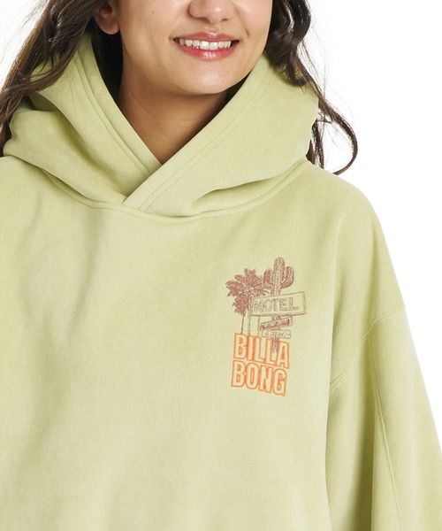 BILLABONG（ビラボン）の「BILLABONG ウィメンズ SUEDE LIKE BONDING FLEECE PARKA パーカー 【2026年秋冬モデル】/ビラボンスウェードライクプルオーバーパーカー（パーカー・レディース・ホワイト/ブルー系その他/ブラウン系その他/オフホワイト・MEDIUM）」の5枚目の写真