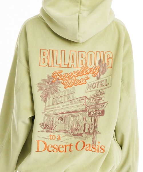 BILLABONG（ビラボン）の「BILLABONG ウィメンズ SUEDE LIKE BONDING FLEECE PARKA パーカー 【2026年秋冬モデル】/ビラボンスウェードライクプルオーバーパーカー（パーカー・レディース・ホワイト/ブルー系その他/ブラウン系その他/オフホワイト・MEDIUM）」の6枚目の写真