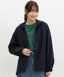 【非フッ素撥水加工】裏フリースフードブルゾン