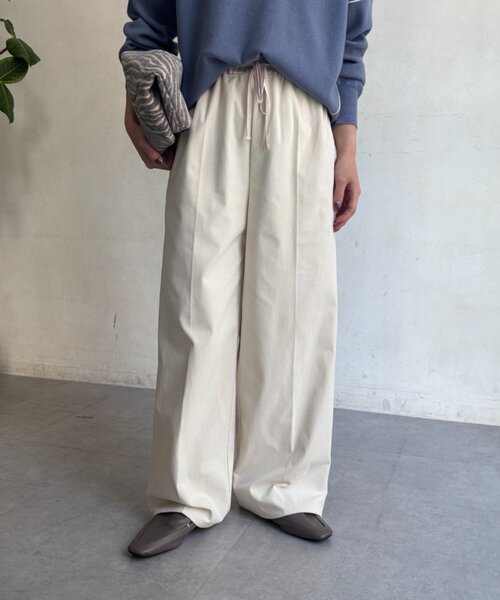 Jena espace merveilleux(ジェナ エスパスメルヴェイユ)の「サテン切替キモウパンツ(その他パンツ・レディース・ブラック/ブラウン/アイボリー・FREE)」の7枚目の写真