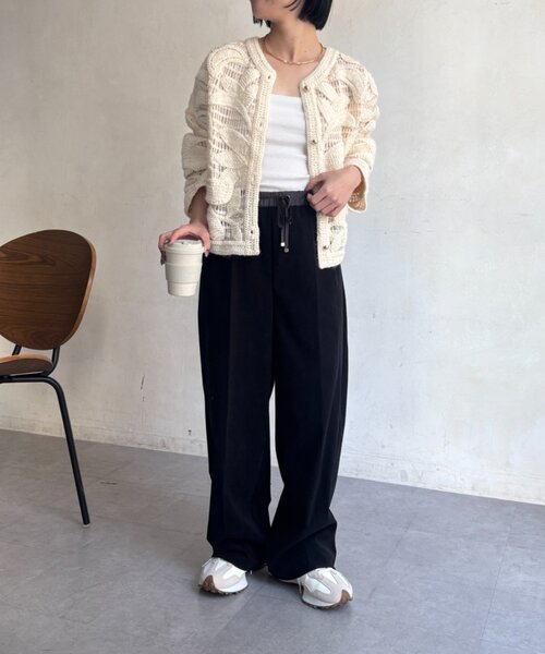 Jena espace merveilleux(ジェナ エスパスメルヴェイユ)の「サテン切替キモウパンツ(その他パンツ・レディース・ブラック/ブラウン/アイボリー・FREE)」の17枚目の写真