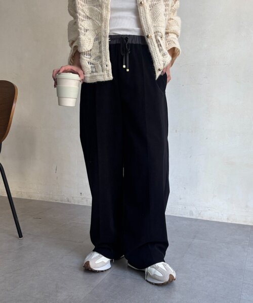 Jena espace merveilleux(ジェナ エスパスメルヴェイユ)の「サテン切替キモウパンツ(その他パンツ・レディース・ブラック/ブラウン/アイボリー・FREE)」の20枚目の写真