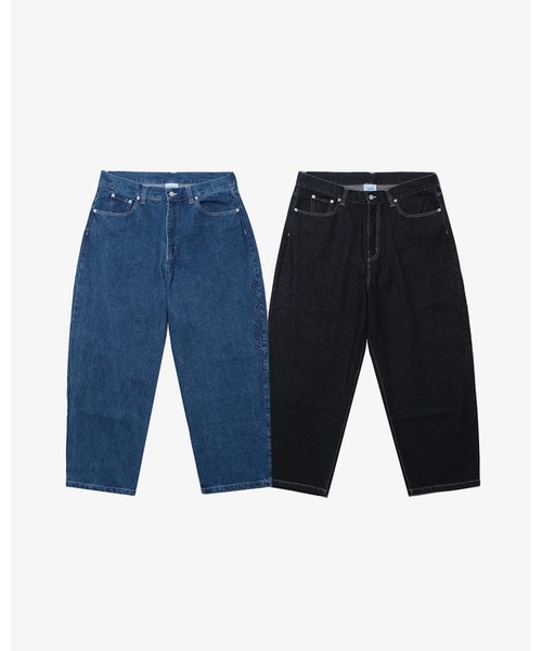 KEBOZ(ケボズ)の「KS BAGGY FIT DENIM PANTS(デニムパンツ・メンズ・ブラック/ブルー・M/L/XL)」の6枚目の写真
