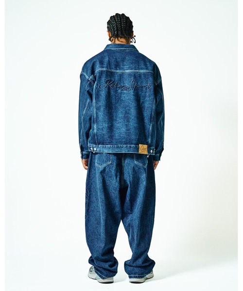KEBOZ(ケボズ)の「KS BAGGY FIT DENIM PANTS(デニムパンツ・メンズ・ブラック/ブルー・M/L/XL)」の5枚目の写真