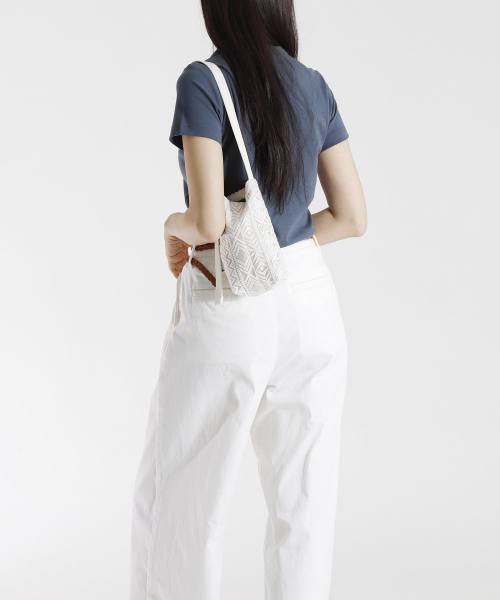GREEN STUFF（グリーンスタッフ）の「STUM mini bag 60 - ethnic lace ivory（トートバッグ・レディース・その他・FREE）」の4枚目の写真