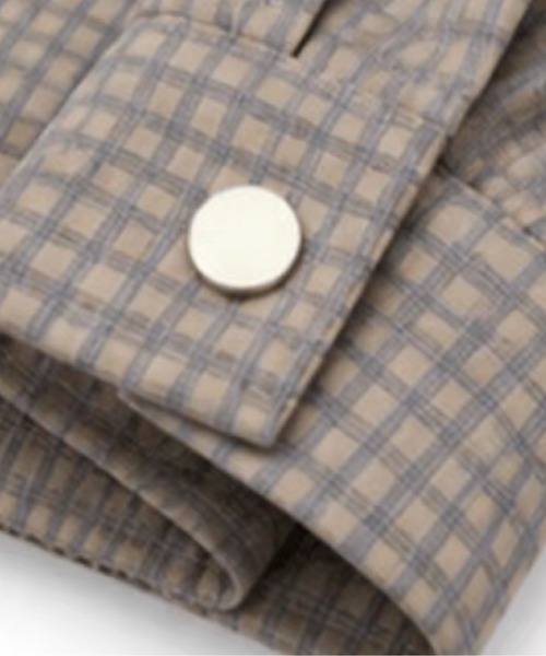 U:UME（ユーム）の「Plaid Contrast Pocket Short Bomber Jacket（スタジャン・メンズ・チェック・LARGE/X-LARGE/XX-LARGE/MEDIUM）」の5枚目の写真