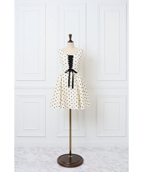 MISTREASS（ミストレアス）の「Flocky Dot Dress（ワンピース・レディース・グレー/ホワイト・FREE）」の17枚目の写真