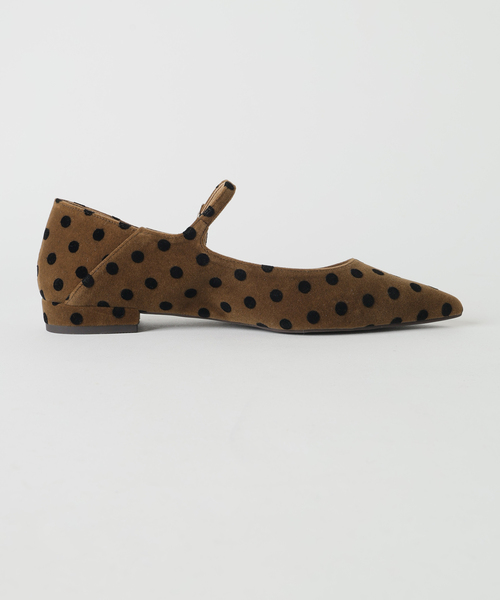FLAT(フラット)の「ポインテッドドットワンストラップフラット(バレエシューズ・レディース・キャメル・25cm/23cm/22.5cm/22cm/21.5/24cm/23.5cm/26cm/25.5cm/24.5cm)」の11枚目の写真