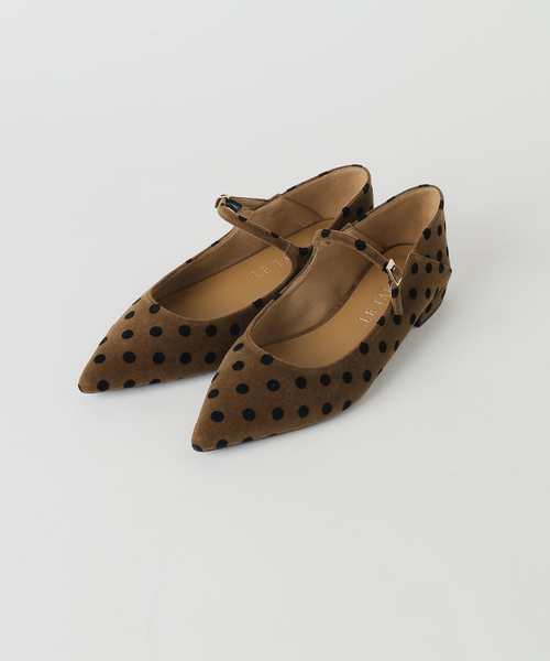 FLAT(フラット)の「ポインテッドドットワンストラップフラット(バレエシューズ・レディース・キャメル・25cm/23cm/22.5cm/22cm/21.5/24cm/23.5cm/26cm/25.5cm/24.5cm)」の9枚目の写真