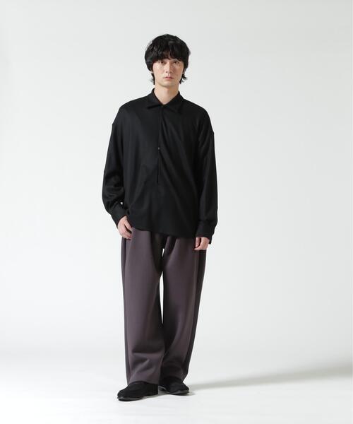 Toironier(トワロニエ)の「Toironier/トワロニエ/2Tuck Side Tuck Sweat Pt(スウェットパンツ・メンズ・ブラック/チャコールグレー・F)」の9枚目の写真