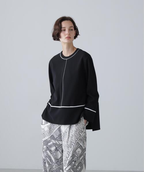 ADORE（アドーア）の「マットダブルクロスブラウス（シャツ/ブラウス・レディース・ホワイト系その他/ブラック・38）」の4枚目の写真
