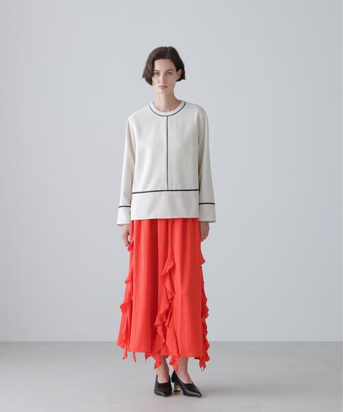 ADORE（アドーア）の「マットダブルクロスブラウス（シャツ/ブラウス・レディース・ホワイト系その他/ブラック・38）」の7枚目の写真