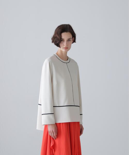 ADORE（アドーア）の「マットダブルクロスブラウス（シャツ/ブラウス・レディース・ホワイト系その他/ブラック・38）」の8枚目の写真