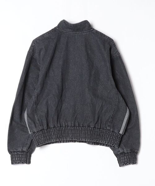 adidas（アディダス）の「スタジアム ウォッシュドデニム ルーズフィット ジャケット / アディダス adidas（デニムジャケット・レディース・ブラック・XX-LARGE/SMALL/X-LARGE/MEDIUM/LARGE）」の6枚目の写真