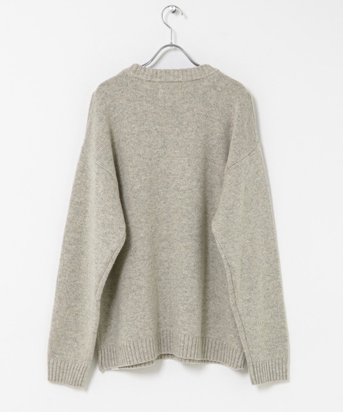 URBAN RESEARCH Sonny Label(アーバンリサーチサニーレーベル)の「ウール混クルーネックニットプルオーバー(ニット/セーター・メンズ・チャコールグレー/ブラウン/レッド/オートミール・MEDIUM/LARGE)」の6枚目の写真