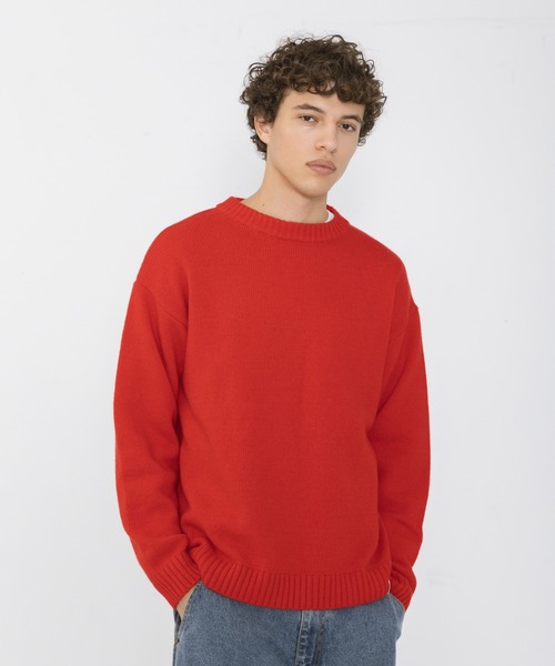 URBAN RESEARCH Sonny Label(アーバンリサーチサニーレーベル)の「ウール混クルーネックニットプルオーバー(ニット/セーター・メンズ・チャコールグレー/ブラウン/レッド/オートミール・MEDIUM/LARGE)」の12枚目の写真