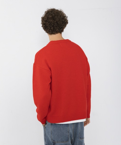 URBAN RESEARCH Sonny Label(アーバンリサーチサニーレーベル)の「ウール混クルーネックニットプルオーバー(ニット/セーター・メンズ・チャコールグレー/ブラウン/レッド/オートミール・MEDIUM/LARGE)」の13枚目の写真