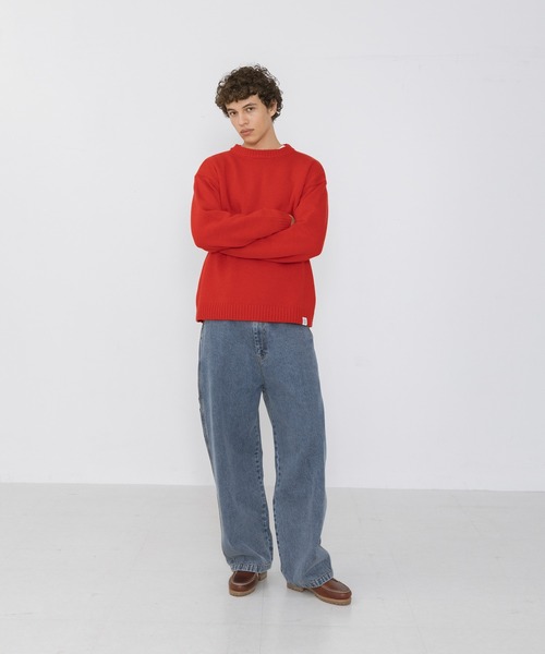 URBAN RESEARCH Sonny Label(アーバンリサーチサニーレーベル)の「ウール混クルーネックニットプルオーバー(ニット/セーター・メンズ・チャコールグレー/ブラウン/レッド/オートミール・MEDIUM/LARGE)」の15枚目の写真
