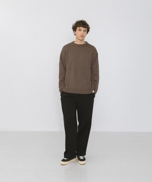 URBAN RESEARCH Sonny Label(アーバンリサーチサニーレーベル)の「ウール混クルーネックニットプルオーバー(ニット/セーター・メンズ・チャコールグレー/ブラウン/レッド/オートミール・MEDIUM/LARGE)」の21枚目の写真