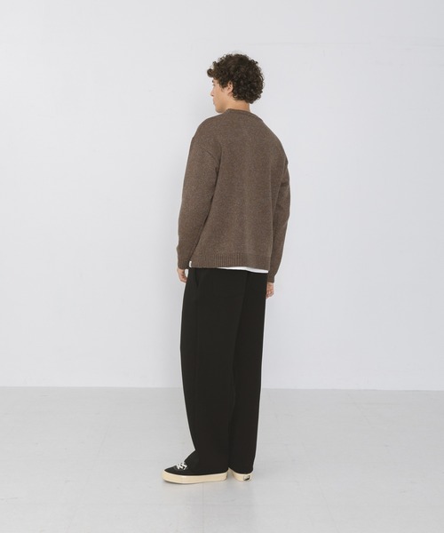 URBAN RESEARCH Sonny Label(アーバンリサーチサニーレーベル)の「ウール混クルーネックニットプルオーバー(ニット/セーター・メンズ・チャコールグレー/ブラウン/レッド/オートミール・MEDIUM/LARGE)」の19枚目の写真