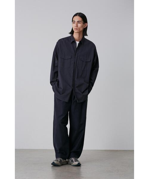Y(ワイ)の「Y / ORGANIC COTTON MOLESKIN TAPERED EASY TR(その他パンツ・メンズ・ネイビー/ホワイト・MEDIUM/LARGE/SMALL)」の1枚目の写真