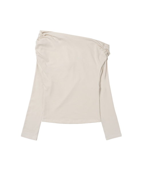FANCY CLUB(ファンシークラブ)の「アイレットカウルワンショルダートップ(アイボリー)F26ZB520(Tシャツ/カットソー・レディース・その他・FREE)」の8枚目の写真