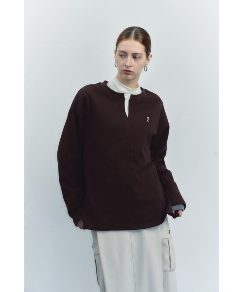 Muel Chic（ミュエルシック）の「Ecru tops エクリュトップス（スウェット・レディース・ブラウン/ネイビー/ブラック/アイボリー・FREE）」の9枚目の写真