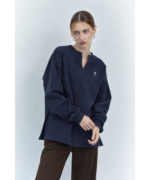 Muel Chic（ミュエルシック）の「Ecru tops エクリュトップス（スウェット・レディース・ブラウン/ネイビー/ブラック/アイボリー・FREE）」の8枚目の写真